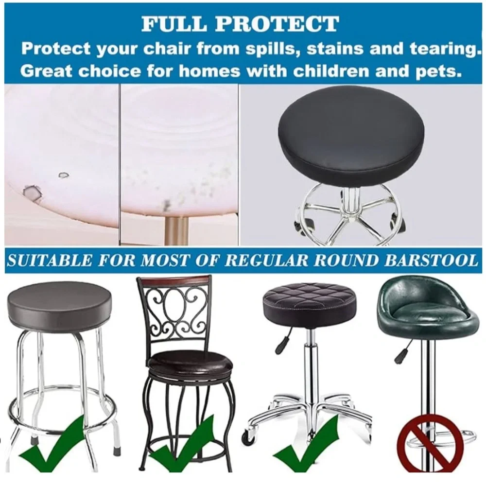 2 pack round stool covers. NWOT